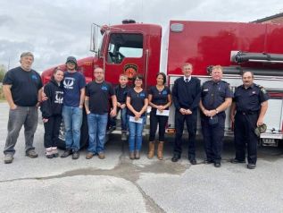 The Green & Chiddle-Young families donated the proceed of the B&B Memorial Show & Shine to the and South Frontenac fire departments.